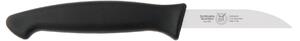 Kitchen Knife for Vegetables, Straight Sharp 8 cm, Black, Thermoplastic Rubber Handle