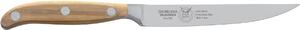 Steak Knives with Sharp Blade Forged in W.Nr.1.4116 Steel and 12 cm Ash Wood Handle, Handle in Ash Wood Essence, Forgiati