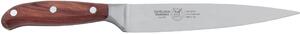 Flexible Forged Filleting Knife 18 cm Blade Essential for Fish Filleting in W.Nr.1.4116 Steel, Ash Wood Handle - Forgiati