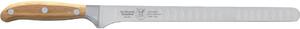 Flexible Salmon Knife with Forged and Hollow Ground Blade Allowing Air Flow, 26 cm, W.Nr.1.4116 Steel, Ash Wood Handle - Forgiati