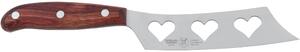 Soft Cheese Knife with Forged Blade in W.Nr.1.4116 Steel 29 cm and Dark Mahogany Wood Handle