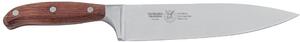 Forged Kitchen Knife with 20 cm W.Nr.1.4116 Steel Blade, Dark Mahogany Wood Handle