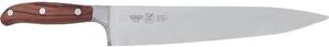 Forged Chef's Carving Knife with 31 cm Forged Blade in W.Nr.1.4116 Steel, Mahogany Wood Handle in Dark Mahogany Colour, Forgiati