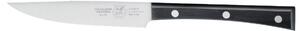 13 cm Narrow Steak Knife, Black Colour, Black Acetal Resin Handle