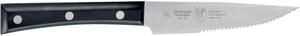 12 cm Wide Serrated Blade Steak Knife, Black, Paperstone Handle Perfect for Thick Meats and Steaks