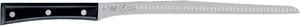 Flexible Narrow Salmon Knife in 18/10 Stainless Steel with 28 cm Black Paperstone Handle - Paperstone