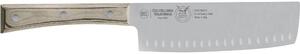 Nakiri Knife with Waved 18/10 Steel 16 cm Blade and Paperstone Handle Ideal for Precise Vegetable Cutting and Processing