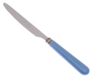 Serrated Table Knife Mistral Set of 6 Pieces in 18.10 Steel Length 26 cm Handle in PPL Dishwasher Safe Colour Azure Name: Mistral