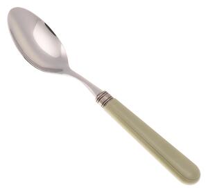 MISTRAL Coffee Spoon Set of 6 Pieces in 18.10 Steel Length 16.5 cm Handle in PPL with Ring Dishwasher Safe Grey