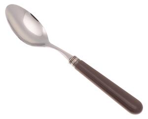 Mistral Table/Soup Spoon Set of 6 Pieces in 18.10 Stainless Steel Length 26 cm Handle in PPL Dishwasher Safe Brown