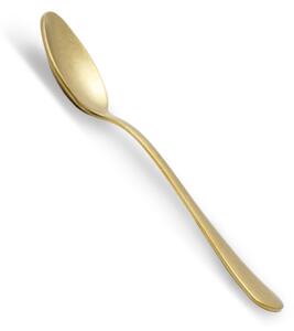 Serena Coffee Spoon Set, 6 Pieces in Antique Gold PVD, 14.1 cm, 18.10 Stainless Steel AISI304 2.5 mm, in Cardboard Box