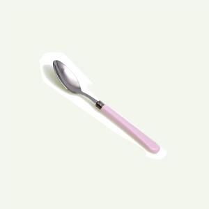 Giulieta Coffee Spoon Set of 6, 18.10 AISI430 Stainless Steel, 14.5 cm Length, PBT Handle, Dishwasher Safe, Pink