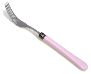 Giulietta Model Table Fork Set of 6 Pieces in 18.10 Steel Length 21 cm PBT Handle Dishwasher Safe Pink