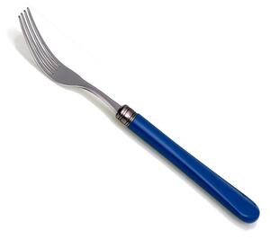 Giulietta Table Fork Set of 6 Pieces in 18.10 Steel Length 21 cm PBT Handle Dishwasher Safe Blue