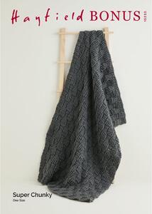Bonus Super Chunky Basket Weave Blanket Pattern Leaflet