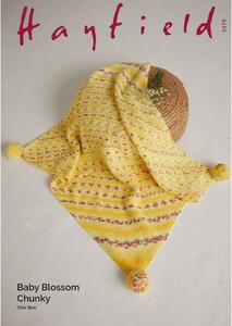 Blossom Chunky Pom Pom Blanket Pattern Leaflet