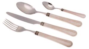 Coloured Cutlery Set 24 Pieces BOSTON in 18/10 Stainless Steel with 2.5 mm Thick Multicolour Methacrylate Handle