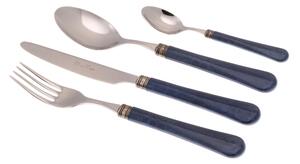 Coloured Cutlery Set 24 Pieces BOSTON in 18/10 Stainless Steel with 2.5 mm Thick Multicolour Methacrylate Handle