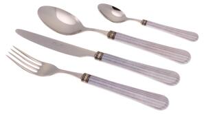 Boston 24 Piece Multicolour Cutlery Set in 18/10 Stainless Steel with 2.5 mm Thick Acrylic Handle