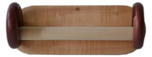 Wall-mounted Paper Towel Holder, Fixable with Adhesive Tape, 30x h11 cm, Supplied with Adhesive, Natural Colour