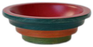 Deep Dish Salad Bowl, Biscuit Tin, Candy Holder ARENA 18xh6 cm Red Interior, 6 Colours Exterior
