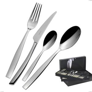 75-Piece Toscana Bugatti Cutlery Set in Box, 18.10 Polished Chrome Steel, 3 mm Thickness