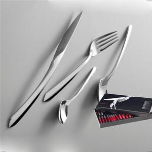 24 Piece Cutlery Set in Box Gallery Aphrodite Bugatti, Polished Chrome Steel 18.10