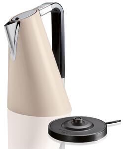VERA EASY Electronic Kettle Shuts Off at Boiling Point, Size 22x8xh32 cm - 1.7 L, Cream Colour