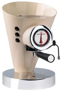 DIVA Bugatti Stainless Steel Coffee Machine 24x24x36.5 cm - Weight 9.5 kg, 0.8 Litres for Ground and Powder Coffee Entirely Produced in Italy with Italian Warranty Crema