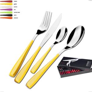 24-Piece Cutlery Set in Box Gallery Essenza Bugatti, 18.10 Steel with SAN Handle