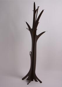 Metal Floor Coat Stand Natura Albero Design Dimensions 60x60x H 190 cm Tree Structure with Branches in Corten Bronze Colour