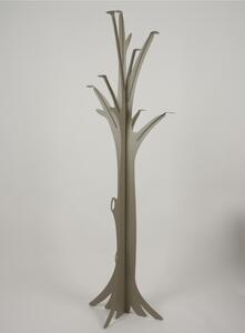 Floor Standing Metal Coat Rack Natura Tree Design Dimensions 60x60x h 190 cm Nature with a Tree Structure with Branches in Pastel Dove Grey Colour