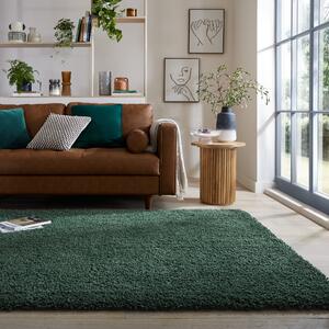 Cloud Washable Shaggy Rug Cloud Forest Green