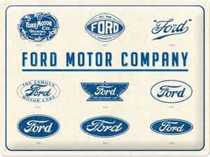 Metal sign Ford - Logo Evolution, (40 x 30 cm)