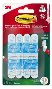 Command Outdoor Mini Hooks Clear