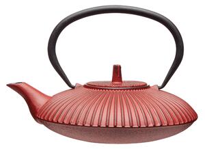 Red Cast Iron 600ml Infuser Teapot Red