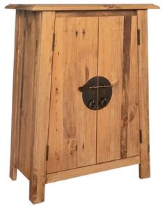 Bathroom Side Cabinet Solid Pinewood 59x32x80 cm