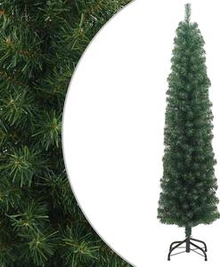 Slim Artificial Christmas Tree with Stand Green 180 cm PVC