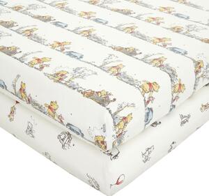 Disney Winnie the Pooh Pack of 2 Fitted Sheets Cream