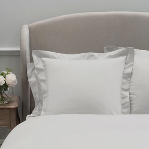 Dorma 300 Thread Count 100% Cotton Sateen Plain Continental Square Pillowcase White
