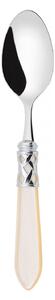 ALADDIN CHROME RING 6 COFFEE & TEA SPOONS - Ivory