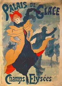 Jules Cheret - Fine Art Print Poster advertising the Palais de Glace on the Champs Elysees, (30 x 40 cm)