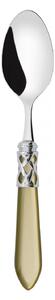 ALADDIN CHROME RING 6 COFFEE & TEA SPOONS - Silk Green