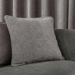 Abstract Chenille Dove Grey Cushion Grey