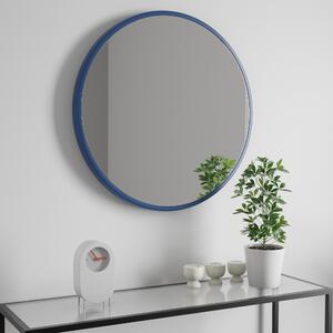 Elements Round Wall Mirror, 50cm Navy
