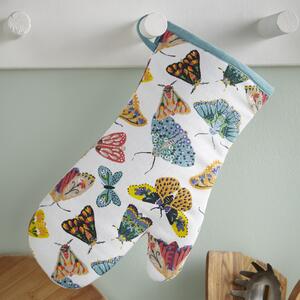 Ulster Weavers Butterfly House Oven Glove White, Blue and Yellow