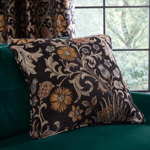 Betsy Black Cushion Black, Yellow and Beige