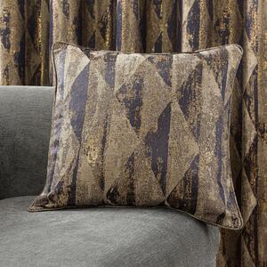 Luxor Metallic Cushion Gold and Navy Blue