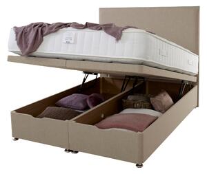 End Opening Ottoman Bed Brown