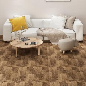 Floor Carpet Tiles 20 pcs 5 m² Brown